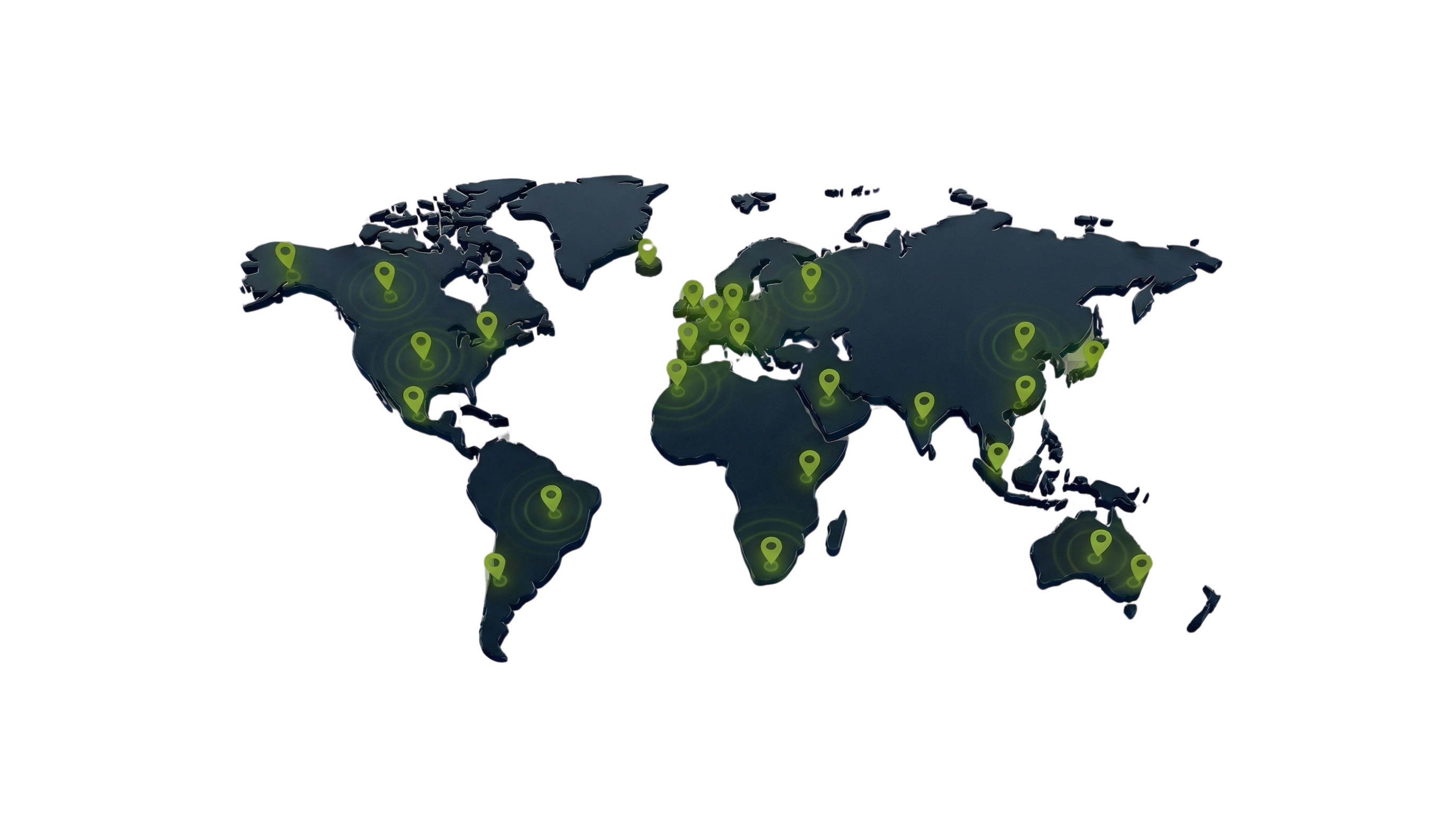 Wereldwijde dekking DoTi Tracking - 200+ landen